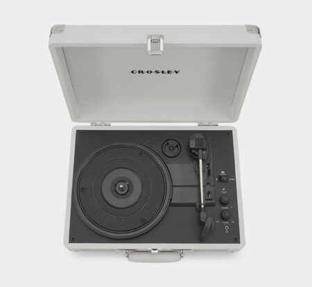 Crosley Cruiser Plus Portable Turntable With Bluetooth In/Out - White Sand