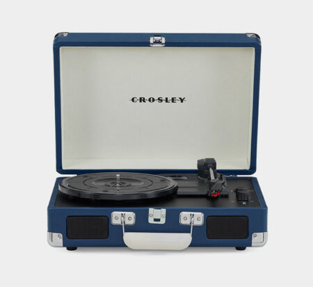 Crosley Cruiser Plus Portable Turntable With Bluetooth In/Out - Blue