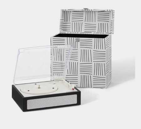 Crosley Fusion Turntable And Carrying Case - Black & White