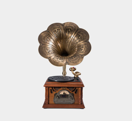Mji Gramophone Classic Bronze Horn Turntable