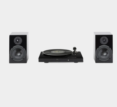 PRO-JECT SET JUKEBOX E1 + SPEAKER BOX 5 UK INT PIANO-BLACK