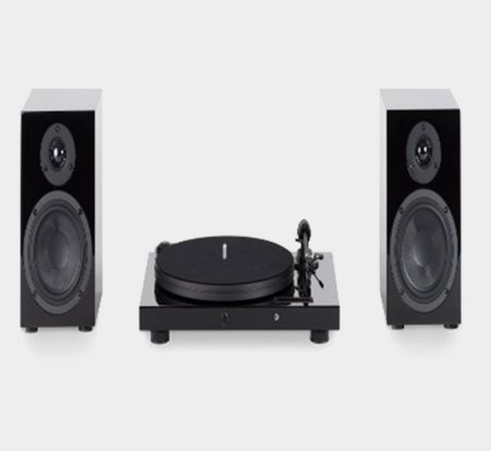 PRO-JECT SET JUKEBOX E1 + SPEAKER BOX 5 UK INT PIANO-BLACK