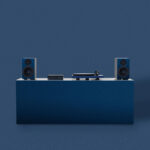 COLOURFUL AUDIO SYSTEM - SATIN BLUE (UK PLUG)