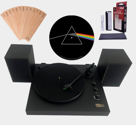 MJI H-100 Turntable - Black Bundle
